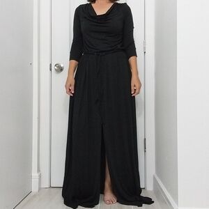 Rachel Pally Cowl Neck Jersey Maxi Dress